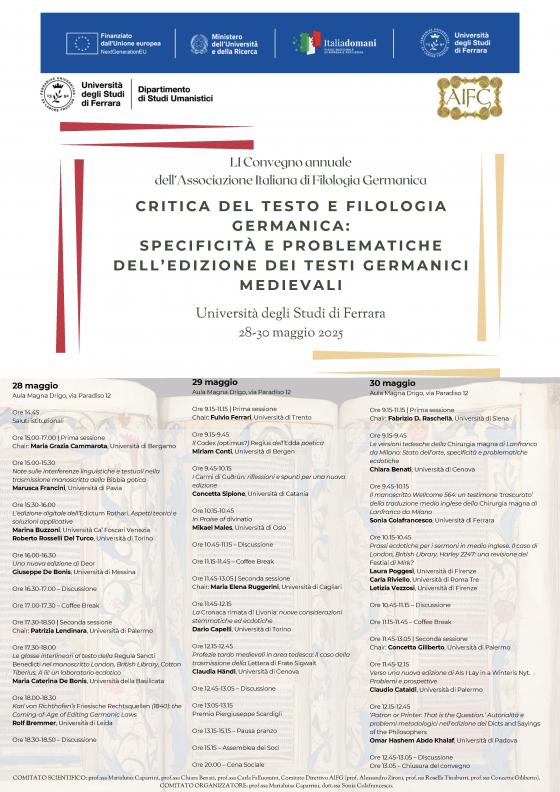 Locandina convegno Ferrara